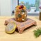 Meenakari Glass Jar Dryfruits Jars with Lid Decorative Serving Bowls Dry Fruit Storage Containers Return Gifts for Housewarming Baby Shower Wedding 200ml Cookies Nuts Candy Jar (4 Inch)